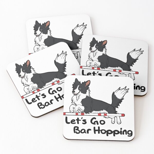 Item preview, Let’s Go Bar Hopping (black and white) designed and sold by mexicanine.