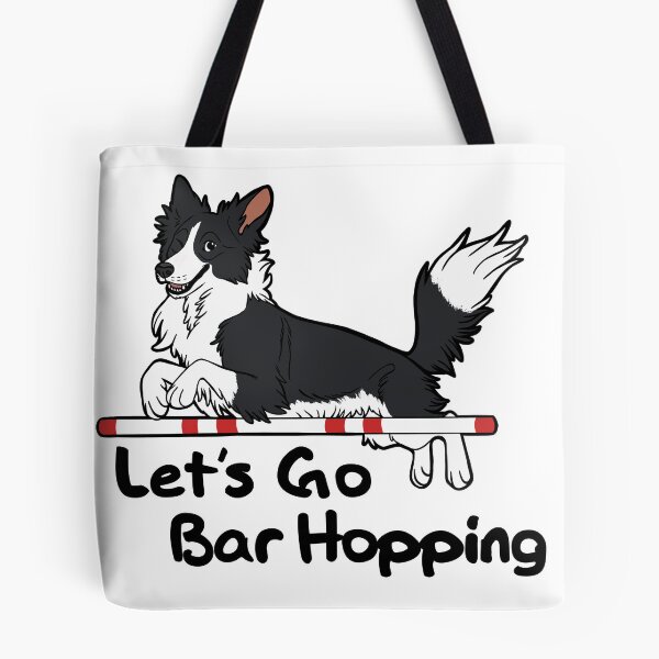 Item preview, Let’s Go Bar Hopping (black and white) designed and sold by mexicanine.