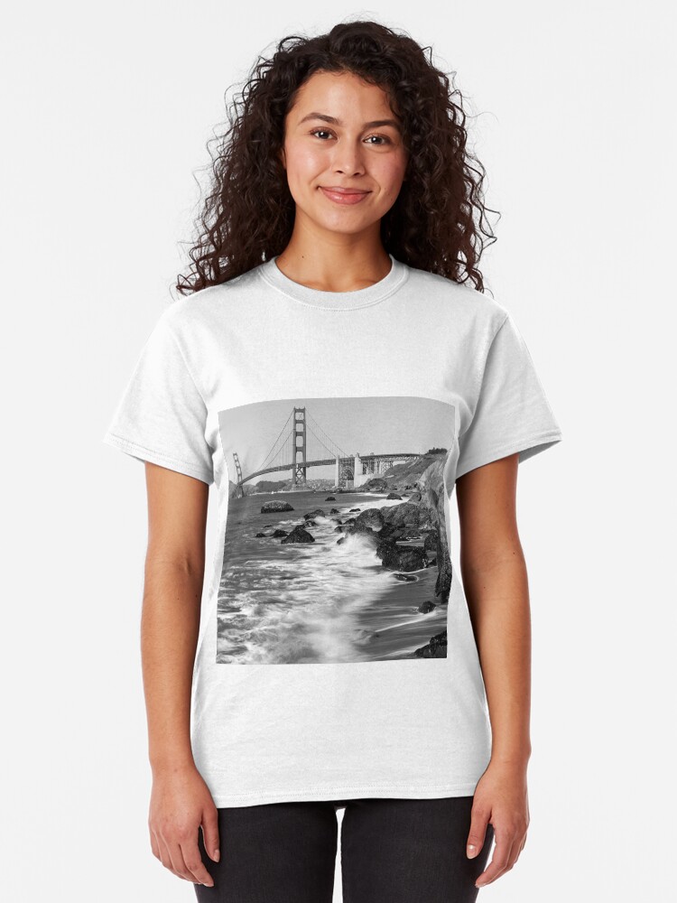 Alternate view of Marshall's Beach, San Francisco Classic T-Shirt