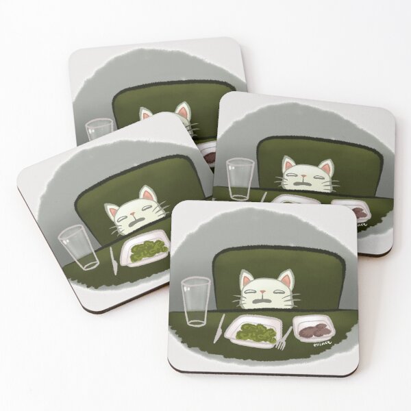 Item preview, Cat Eating Dinner Meme designed and sold by ellimcq.