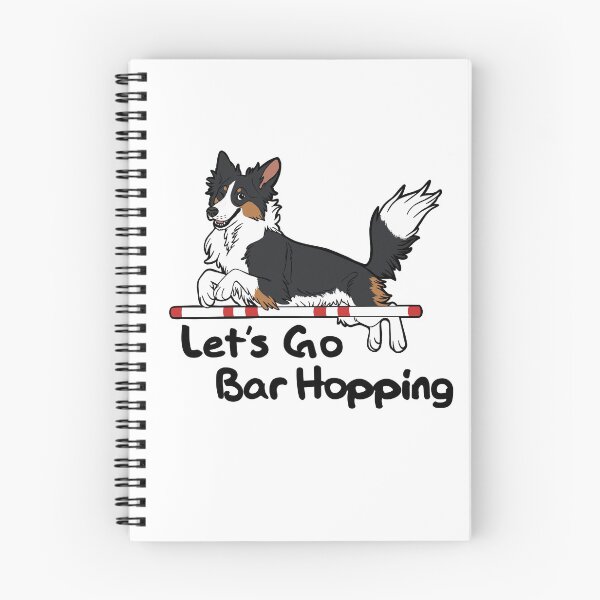 Item preview, Let’s Go Bar Hopping (black tri and white) designed and sold by mexicanine.