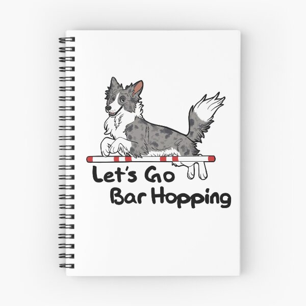 Item preview, Let’s Go Bar Hopping (merle and white) designed and sold by mexicanine.