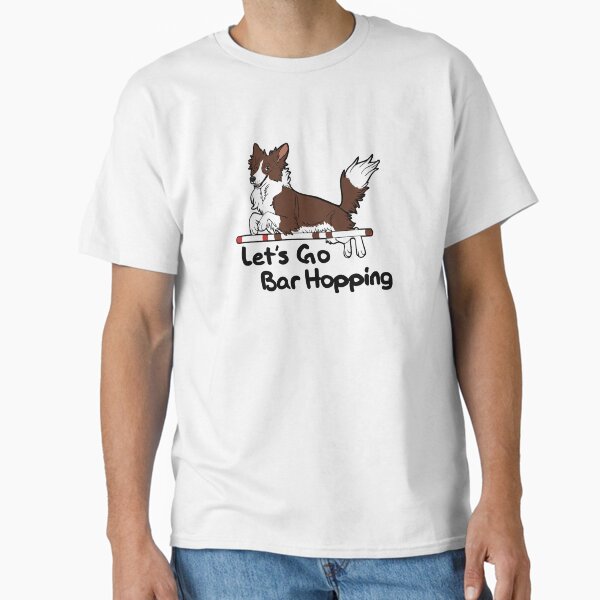 Item preview, Let’s Go Bar Hopping (red and white) designed and sold by mexicanine.