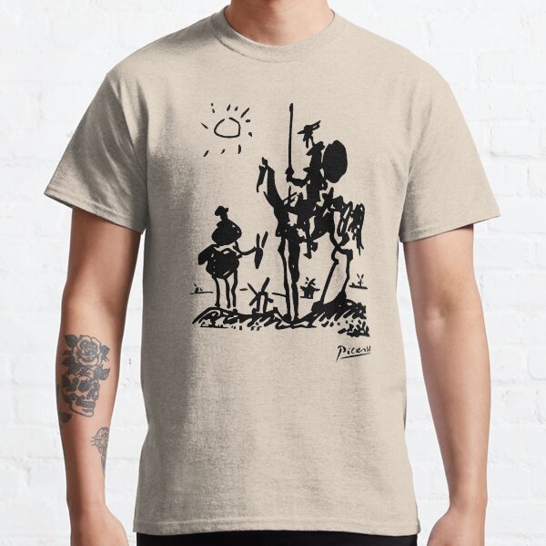 Pablo Picasso Don Quixote 1955 Artwork Shirt, Reproduction Classic T-Shirt