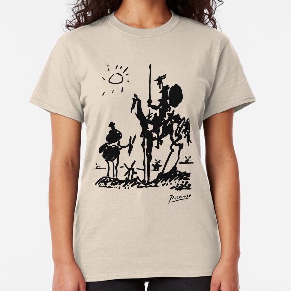 Pablo Picasso Don Quixote 1955 Artwork Shirt, Reproduction Classic T-Shirt