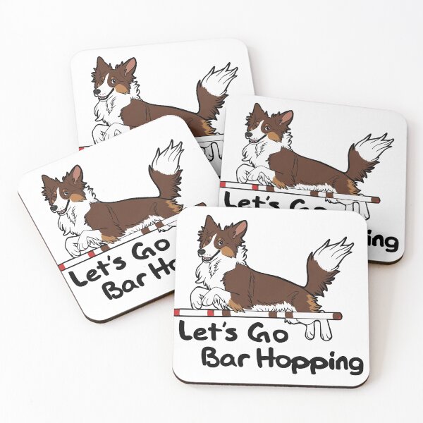 Item preview, Let’s Go Bar Hopping (red tri and white) designed and sold by mexicanine.