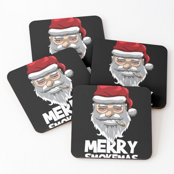 Item preview, Merry Smokemas Stoned Santa Claus Smoking Weed designed and sold by BornDesign.