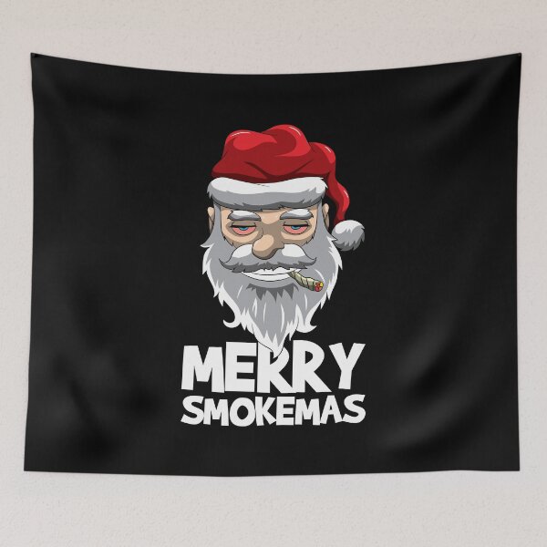 Item preview, Merry Smokemas Stoned Santa Claus Smoking Weed designed and sold by BornDesign.