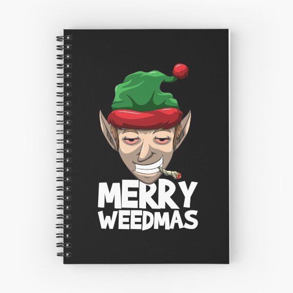Item preview, Merry Weedmas - Stoned Christmas Elve Smoking Weed designed and sold by BornDesign.