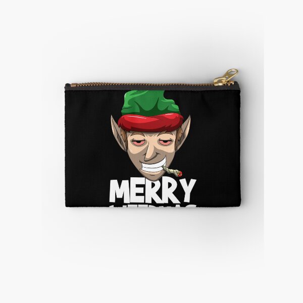 Item preview, Merry Weedmas - Stoned Christmas Elve Smoking Weed designed and sold by BornDesign.