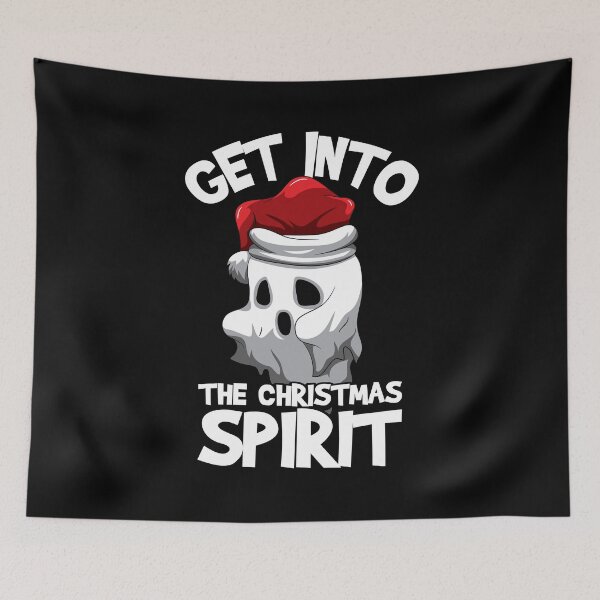 Item preview, Get Into The Christmas Spirit Spooky X-Mas Ghost designed and sold by BornDesign.