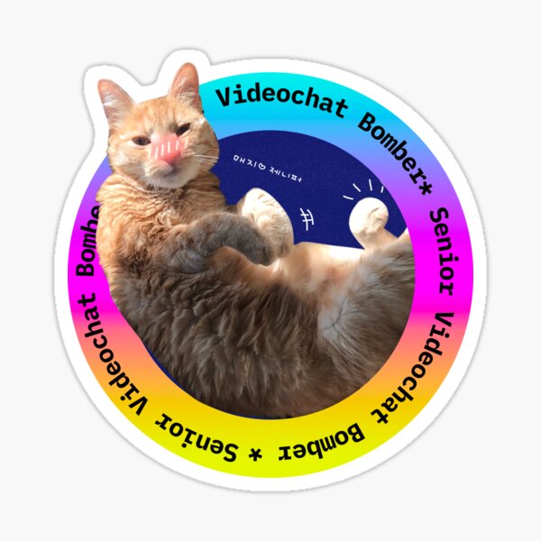 Mazzy the senior video chat bomber Sticker