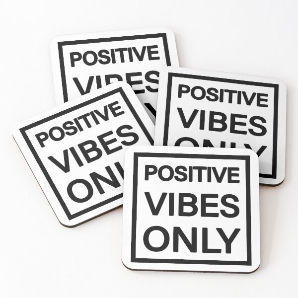 Item preview, Positive Vibes Only - Optimist Quote in Black designed and sold by MysticMagpie.