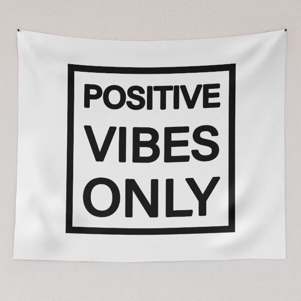Item preview, Positive Vibes Only - Optimist Quote in Black designed and sold by MysticMagpie.