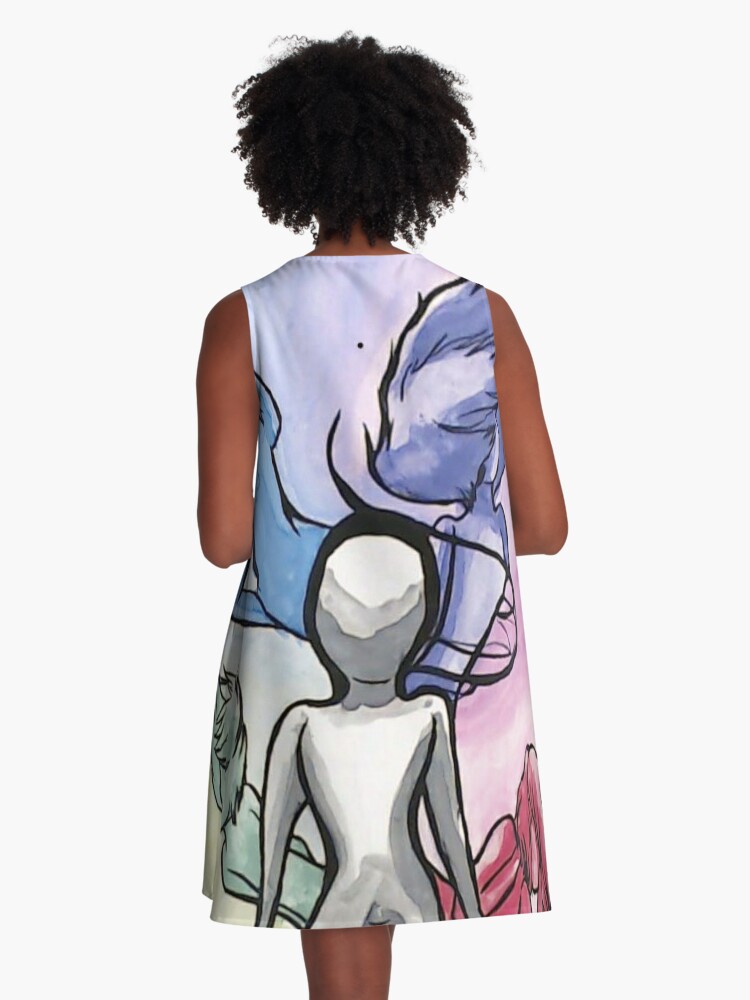 MPD (Multiple Personality Disorder) Watercolor | A-Line Dress