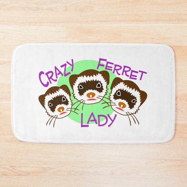 Item preview, CRAZY FERRET LADY designed and sold by GorillaFarm.