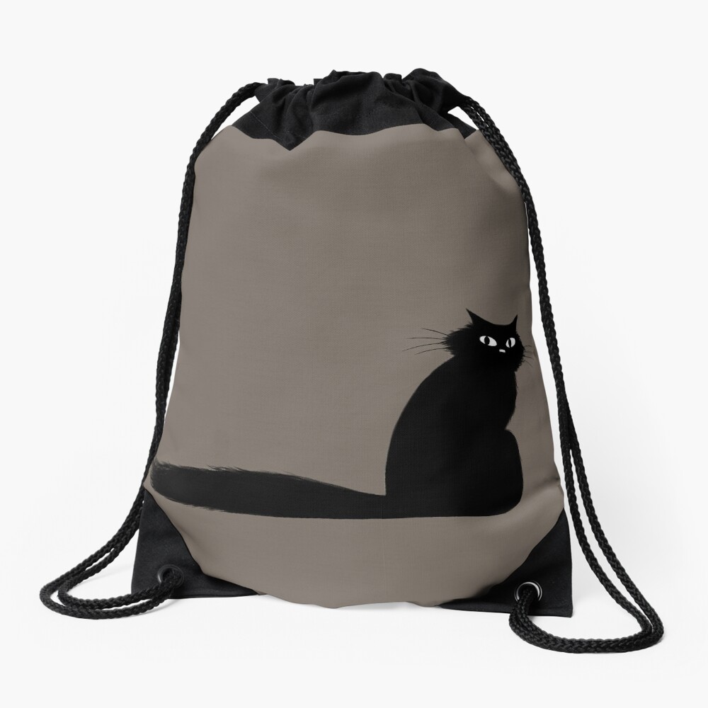 black kitty backpack