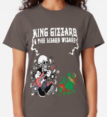 king gizzard and the lizard wizard skeleton funny rock gift Classic T-Shirt
