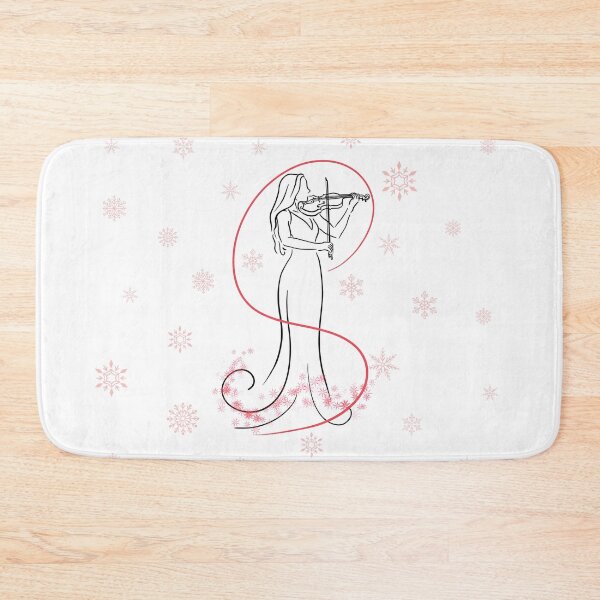 Item preview, Cute Girl Playing Violin or Viola Christmas Holiday Music designed and sold by Kate Hyunsu Cho.