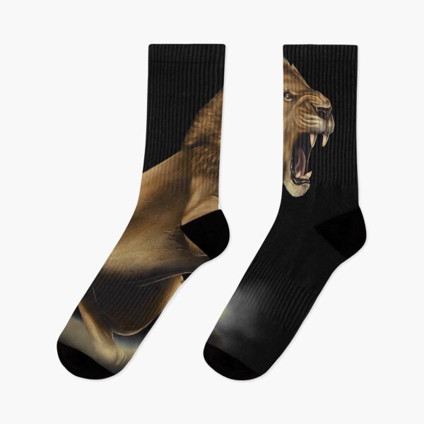 Item preview, Male African lion in attack pose designed and sold by TessaGeniets.