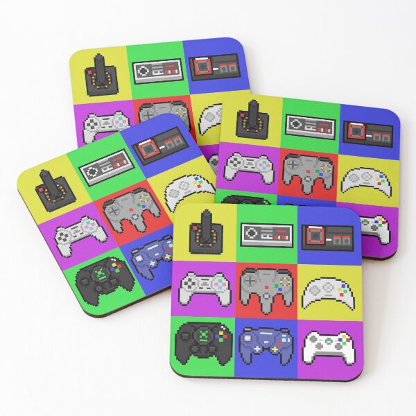 Item preview, Retro Gamer Rainbow Red Blue Yellow Controller Pattern designed and sold by JessicaAmber.