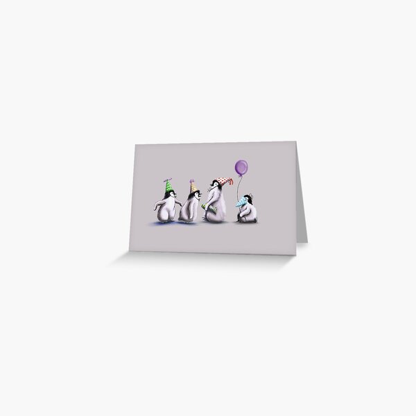Penguin party Greeting Card
