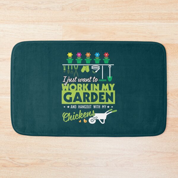 Item preview, I Just Want to Work in My Garden and Hangout With My Chickens designed and sold by EdifyEra.