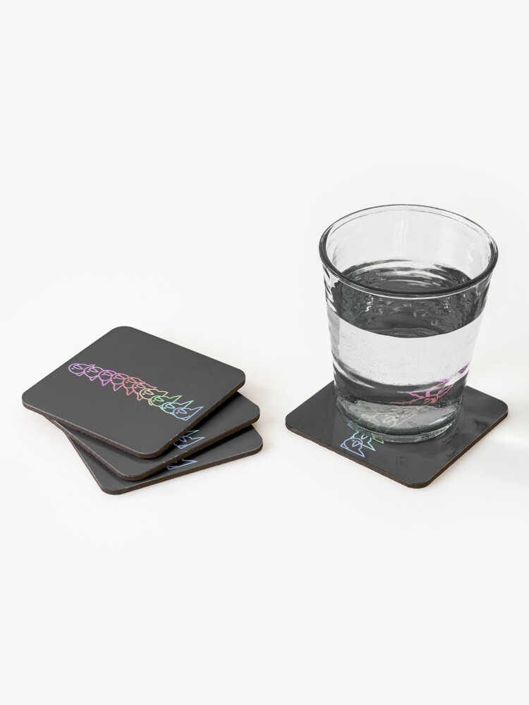 Alternate view of PartyParrot Outline Coasters (Set of 4)
