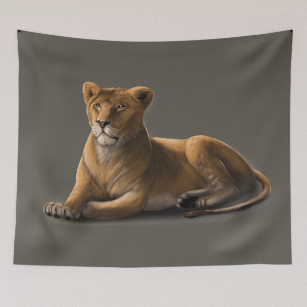 Item preview, Resting African lioness designed and sold by TessaGeniets.