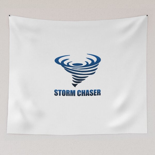 Item preview, Storm Chaser - Swirling Tornado - Blue & Black Coloring designed and sold by elephantcult.