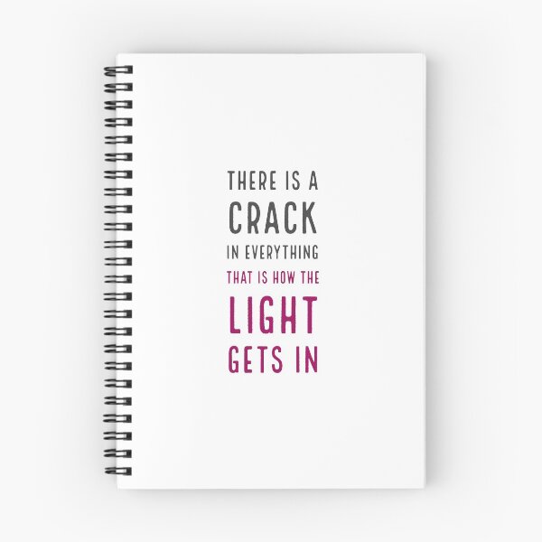 Item preview, There is a crack in everything, that is how the light gets in - inspirational quote designed and sold by Inspirationmotivation.