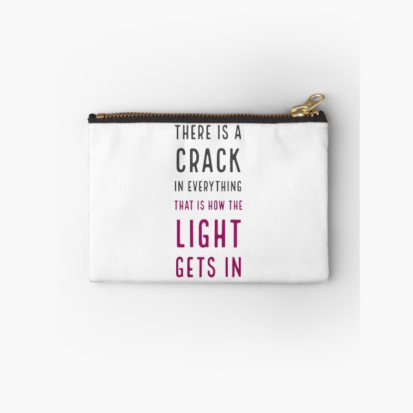 Item preview, There is a crack in everything, that is how the light gets in - inspirational quote designed and sold by Inspirationmotivation.
