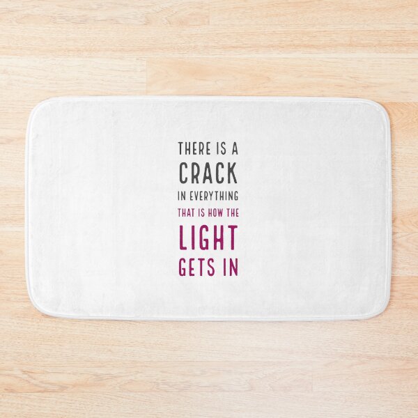 Item preview, There is a crack in everything, that is how the light gets in - inspirational quote designed and sold by Inspirationmotivation.