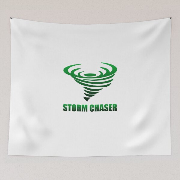 Item preview, Storm Chaser - Swirling Tornado - Green & Black Coloring designed and sold by elephantcult.