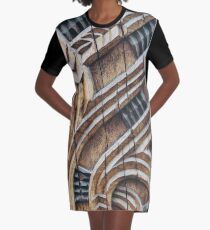 A Maori Carving Graphic T-Shirt Dress