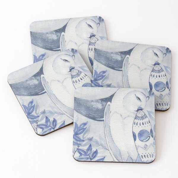 Item preview, Monochromatic Watercolor Owl designed and sold by Sheyla Stevens.