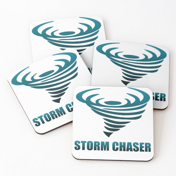 Item preview, Storm Chaser - Swirling Tornado - Teal & Black Coloring designed and sold by elephantcult.