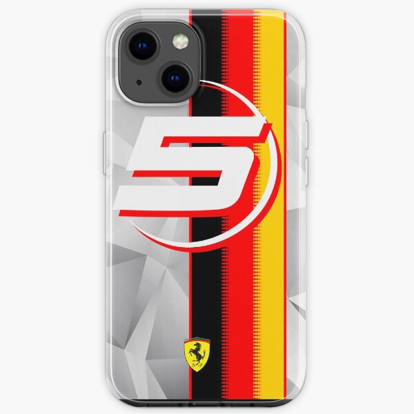 Sebastian Vettel F1 2019 Scuderia Ferrari Koffer und Vinyl iPhone Flexible Hülle