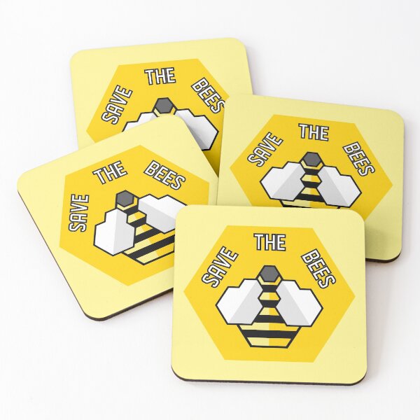 Item preview, Save The Bees - Geometric - Yellow designed and sold by MOREDANKMEMES.