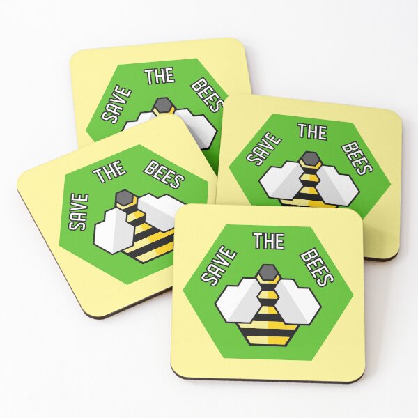 Item preview, Save The Bees - Geometric - Green designed and sold by MOREDANKMEMES.