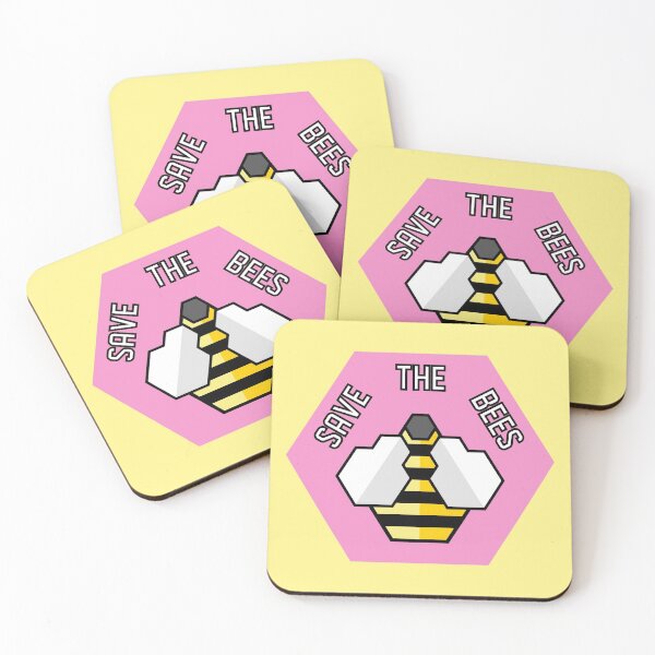 Item preview, Save The Bees - Geometric - Pink designed and sold by MOREDANKMEMES.