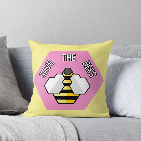 Artikelvorschau, Save The Bees - Geometric - Pink entworfen und verkauft von MOREDANKMEMES.