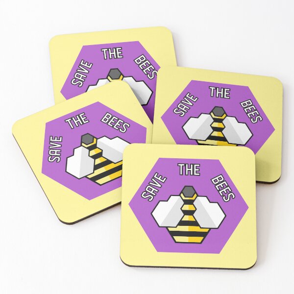 Item preview, Save The Bees - Geometric - Purple designed and sold by MOREDANKMEMES.