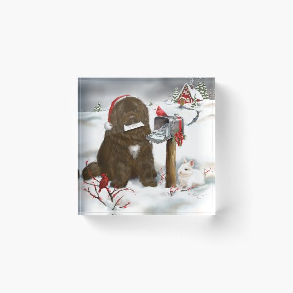 Item preview, Christmas Brown Newfie designed and sold by Patricia Reeder Eubank.