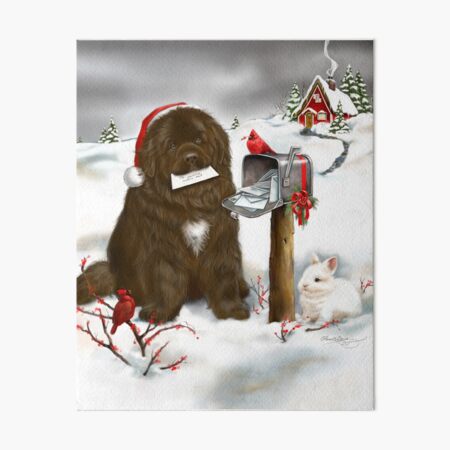 Item preview, Christmas Brown Newfie designed and sold by Patricia Reeder Eubank.