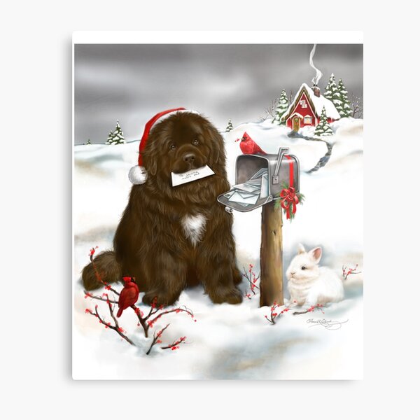 Item preview, Christmas Brown Newfie designed and sold by Patricia Reeder Eubank.