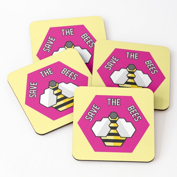 Item preview, Save The Bees - Geometric - Magenta designed and sold by MOREDANKMEMES.