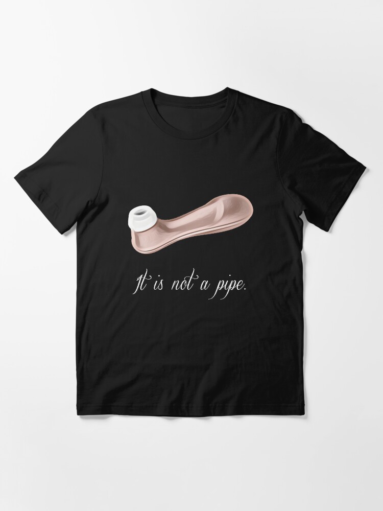 "Satisfyer 2 "It is not a pipe"" Tshirt for Sale by utterbratem