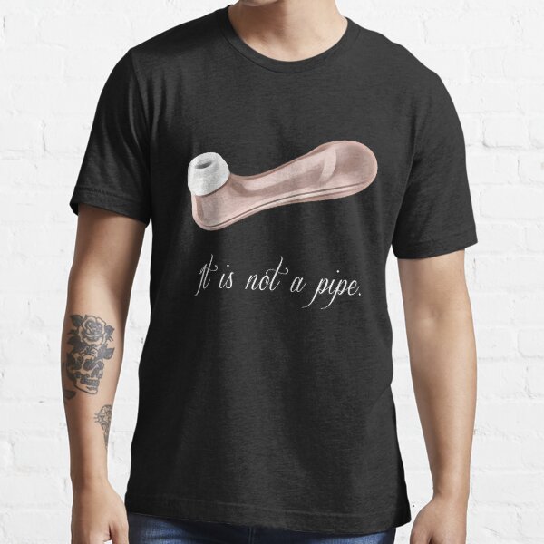 "Satisfyer 2 "It is not a pipe"" Tshirt for Sale by utterbratem