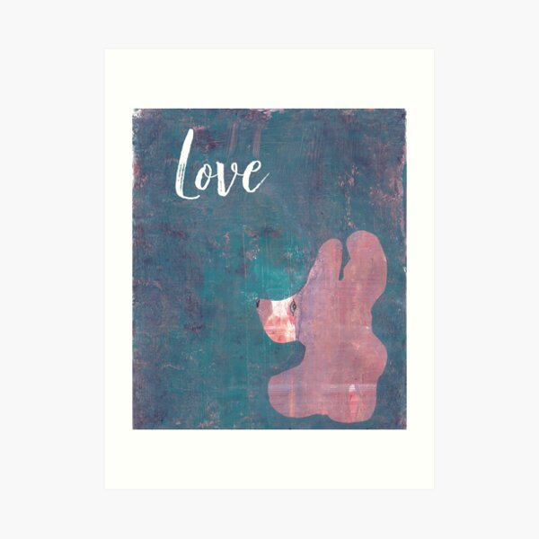 Love Inspirational Teddy Bear Art Print